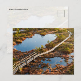 Postal The Great Kemeri Bog Boardwalk, Latvia