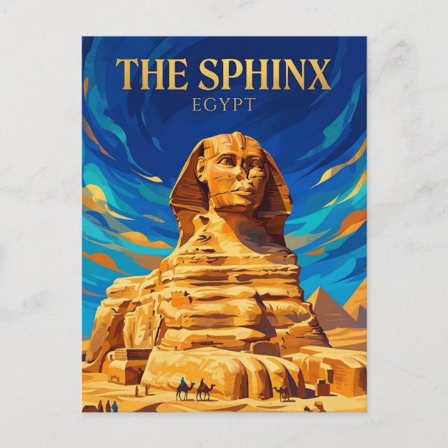 Postal The Great Sphinx Egypt (Anverso)