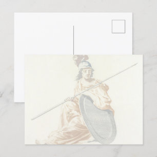 Postal The Guardian of Wisdom, Minerva de Johan Teyler