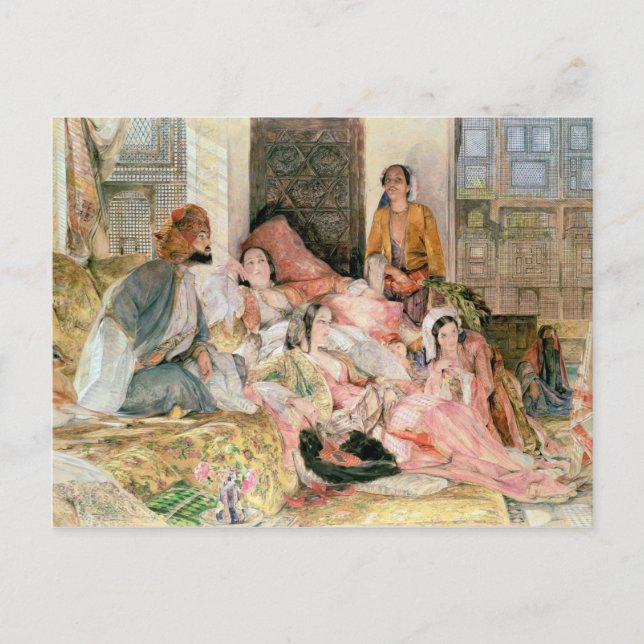 Postal The Harem, c.1850 (Anverso)