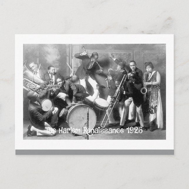 Postal The Harlem Renaissance 1926 – Jazz Era Postcard  (Anverso)