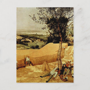 Postal The Harvesters de Pieter Bruegel (1565)