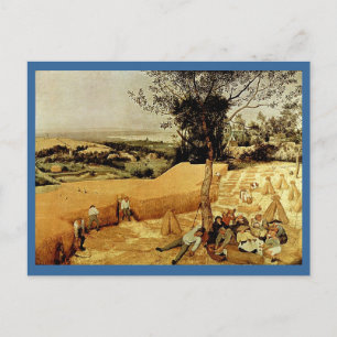Postal The Harvesters de Pieter Bruegel (1565)