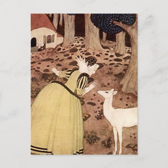 Postal "The Hind" de Edmund Dulac (Anverso)