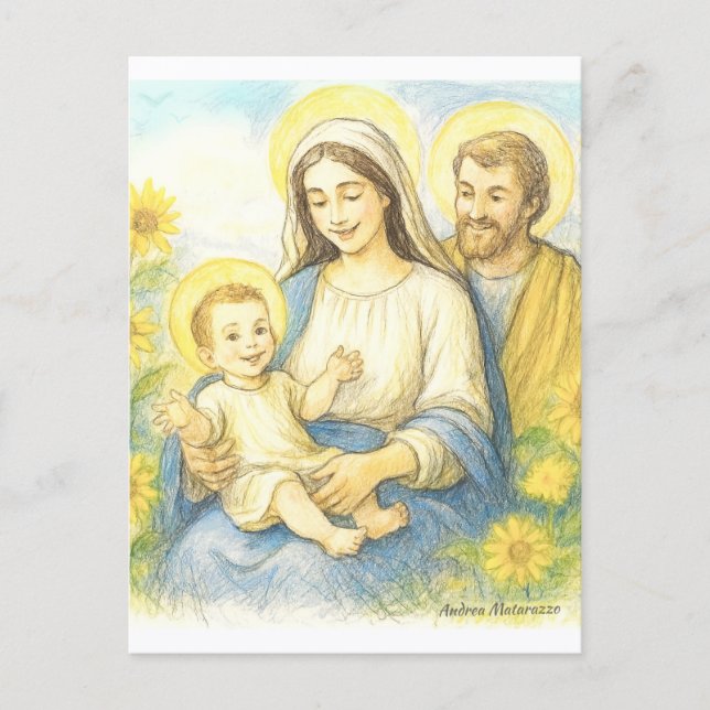 Postal The Holy Family - Nativity (Anverso)