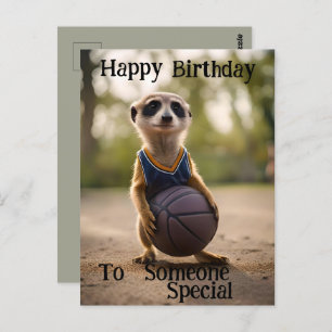 Postal "The Hoop Star Baby Meerkat"
