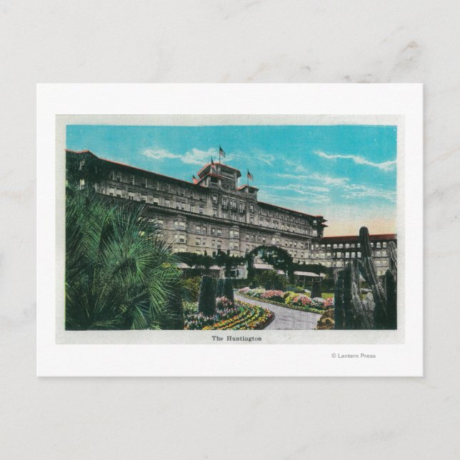 Postal The Huntington Hotel and GroundsPasadena, CA (Anverso)