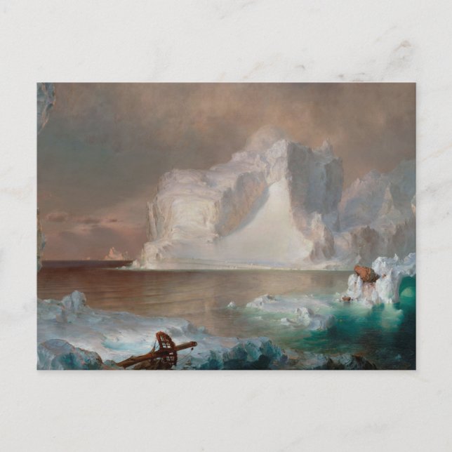 Postal The Icebergs by Frederic Church (Anverso)