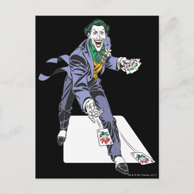 Postal The Joker Casts Cards (Anverso)
