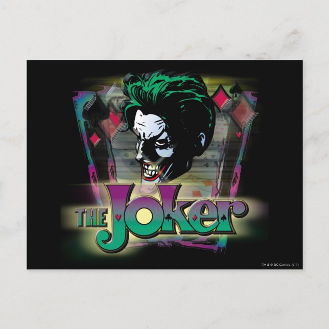 Postal The Joker - Face and Logo (Anverso)