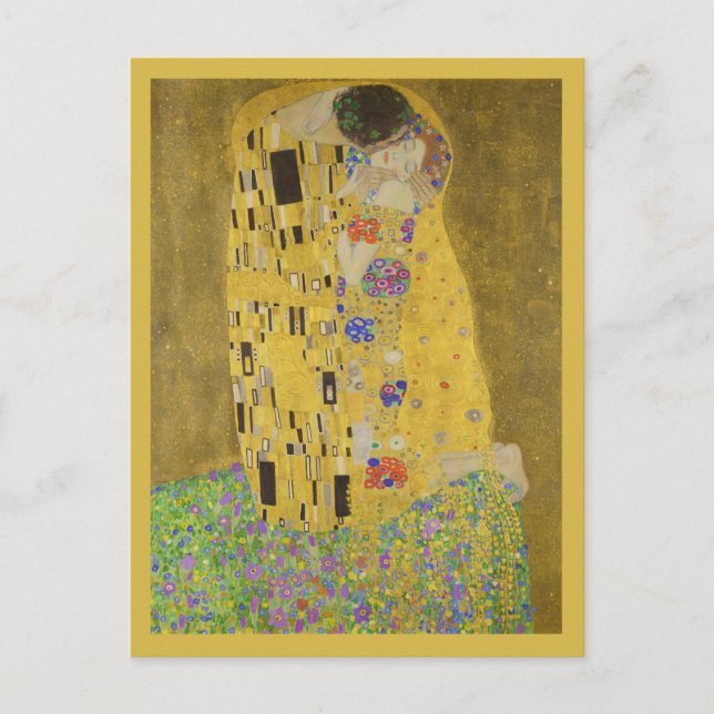 Postal The kiss - Gustav Klimt (Anverso)