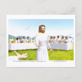 Postal The Last Supper of Jesus - Eucharist