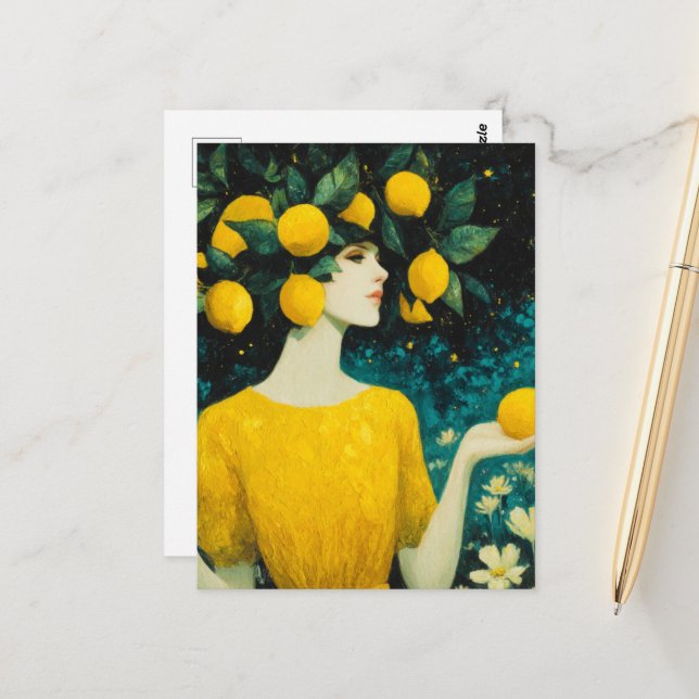 Postal The Lemon Goddess (Anverso/Reverso In Situ)