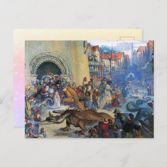 Postal The Little Princess's Birthday Dragon  (Anverso / Reverso)