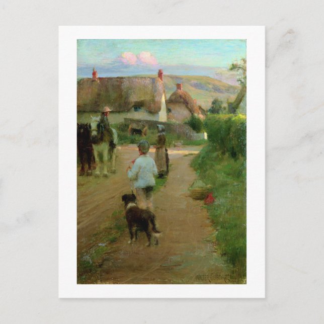 Postal The Loiterers, 1888 (aceite sobre lienzo) (Anverso)