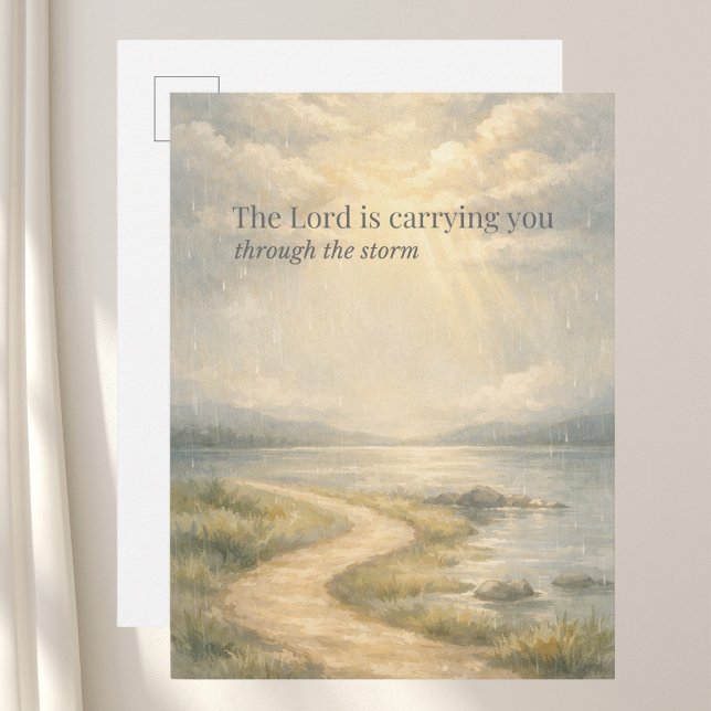 Postal The Lord Is Carrying You Christian Encouragement (Subido por el creador)