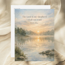 Postal The Lord Is My Shepherd Psalm 23:1 Christian