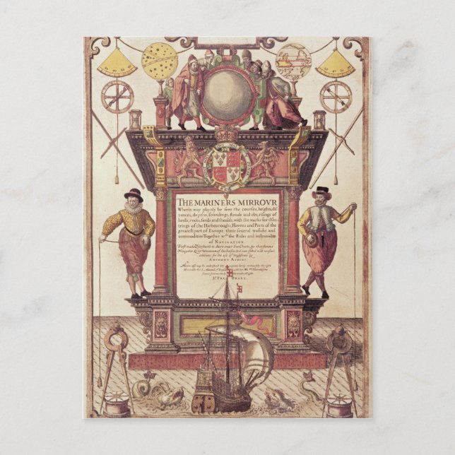 Postal The Mariners Mirror, página de título (Anverso)