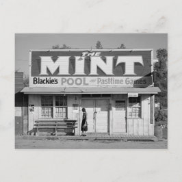 Postal The Mint Pool Hall, 1940