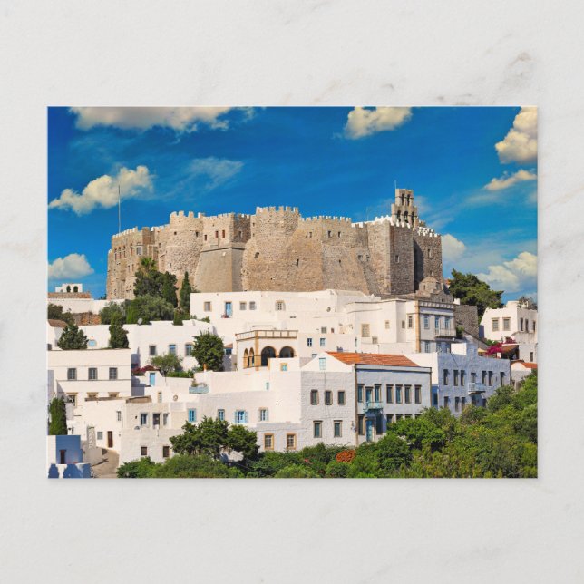 Postal The Monastery of Saint John in Patmos, Greece (Anverso)