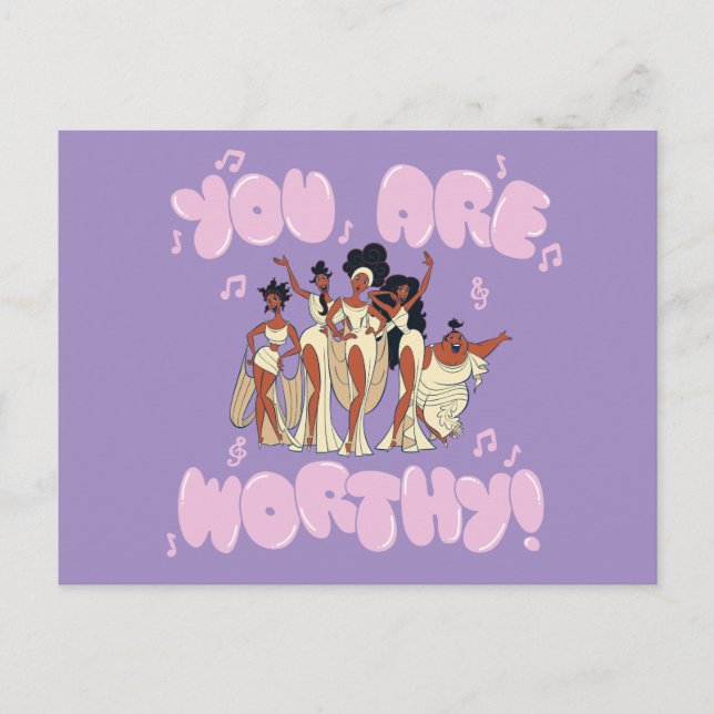 Postal The Muses - You Are Worthy Postcard (Anverso)