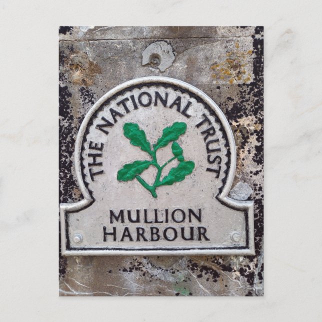Postal The National Trust - Mullion Harbour in Cornwall (Anverso)
