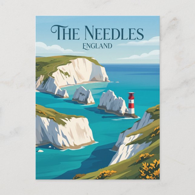 Postal The Needles Inglaterra (Anverso)