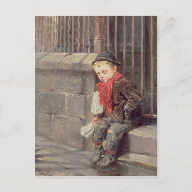 Postal The News Boy (Anverso)