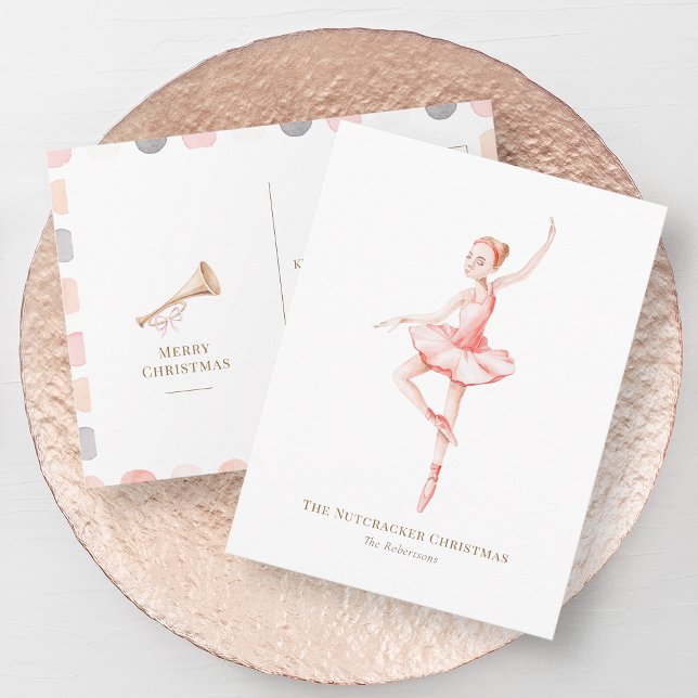 Postal The Nutcracker Ballerina Christmas Postcard (Subido por el creador)