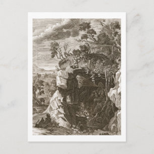 Postal The Nymph Echo Changed into Sound, 1731 (engraving