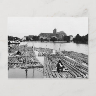 Postal The Oder at Breslau Poland, c.1910
