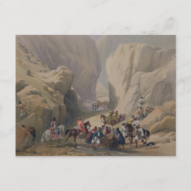 Postal The Opening into the Narrow Pass Above the Siri Bo (Anverso)