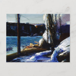 Postal The Palisades en Invierno George Bellows