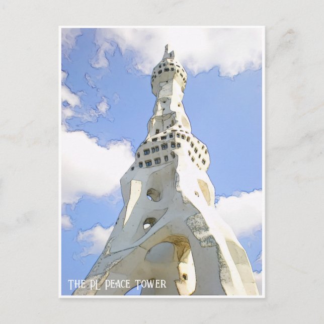 Postal The PL Peace Tower (Anverso)