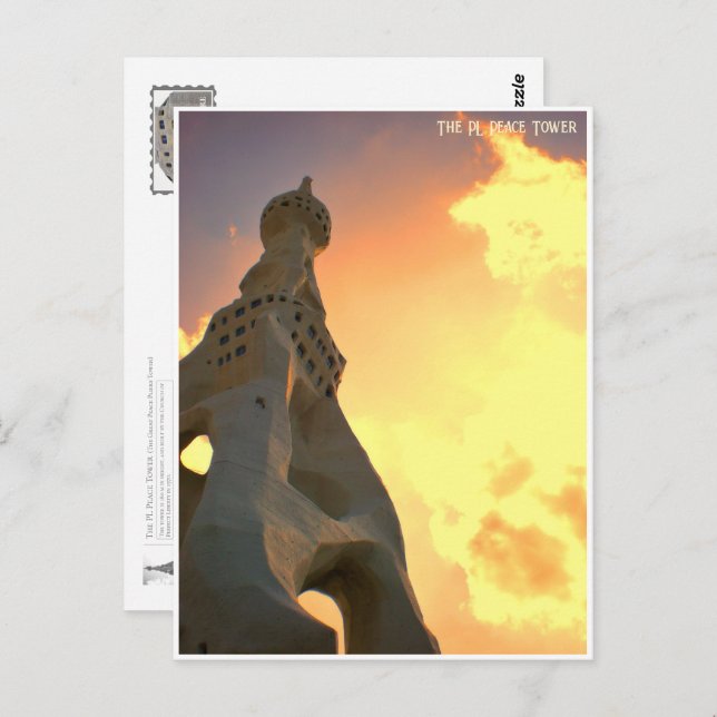 Postal The PL Peace Tower ポストカード (Anverso / Reverso)