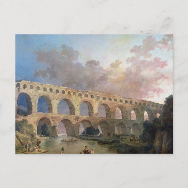 Postal The Pont du Gard, Nimes, c.1786 (Anverso)