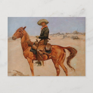 Postal The Puncher de Frederic Remington (1895)