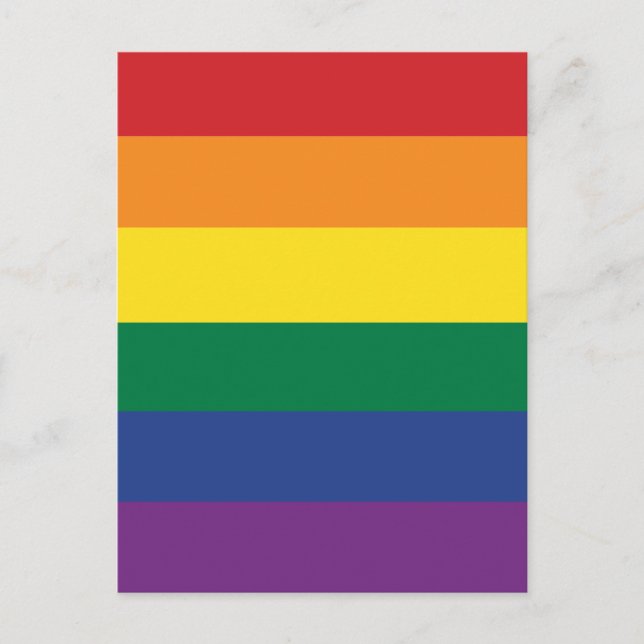 Postal The Rainbow Flag (Anverso)