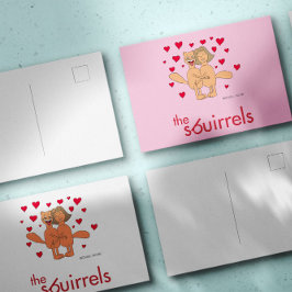 Postal The Sbuirrels Ed and Mary Valentine