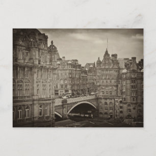 Postal The Scotsman Hotel and North Bridge, Edimburgo