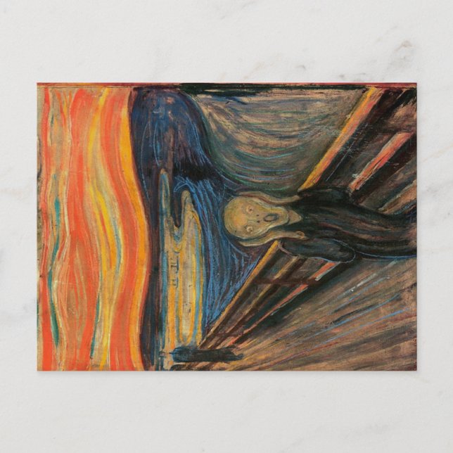 Postal The Scream by Edvard Munch (Anverso)