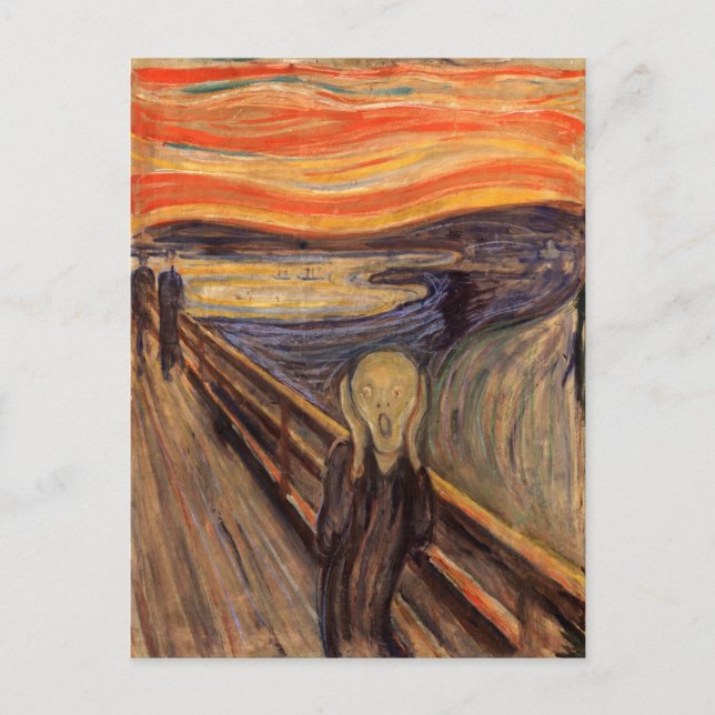 Postal The Scream - Edvard Munch (Anverso)