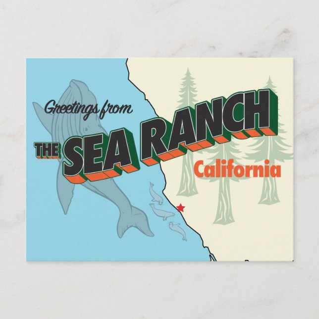 Postal The Sea Ranch Large Letter Postcard - version 3 (Anverso)