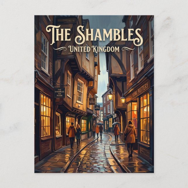 Postal The Shambles Reino Unido (Anverso)