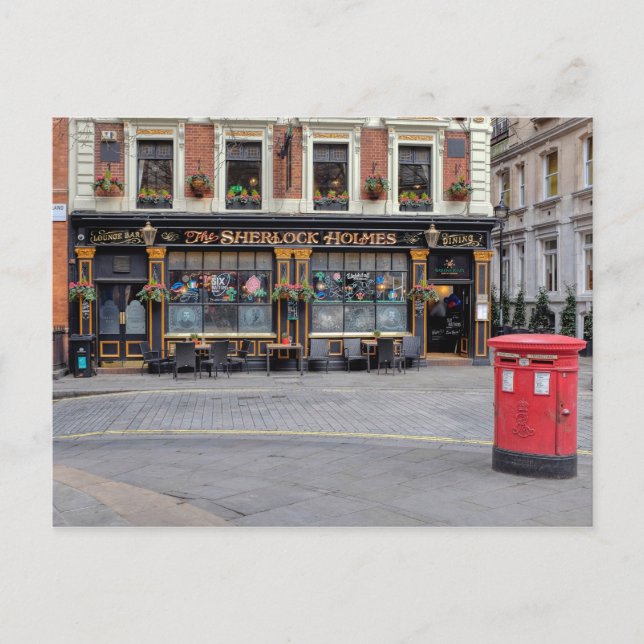Postal The Sherlock Holmes, Westminster London UK (Anverso)