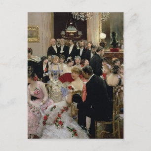 Postal The Soiree, c.1880
