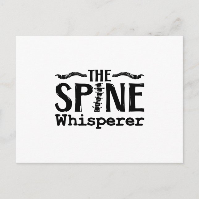 Postal The Spine Whisperer Chiropractic Chiropractor (Anverso)