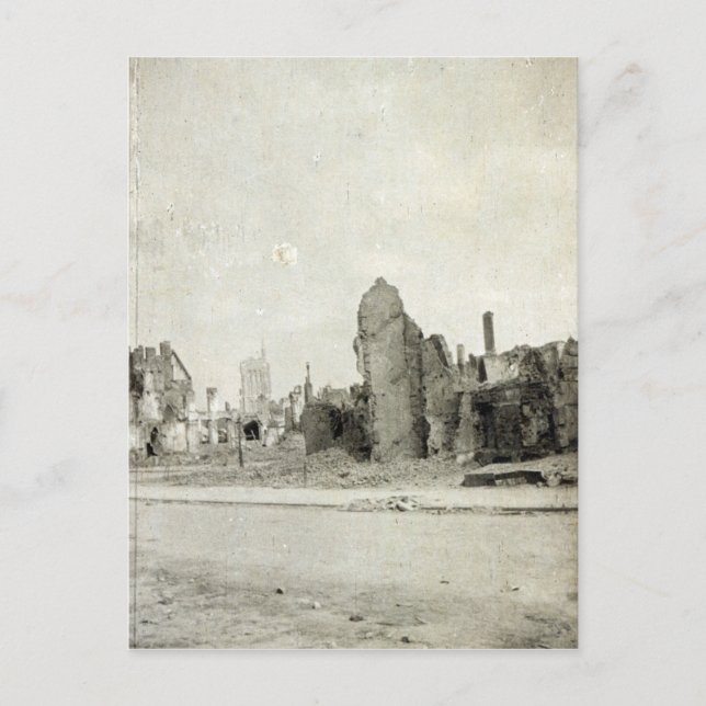 Postal The Square, Ypres, junio de 1915 (Anverso)