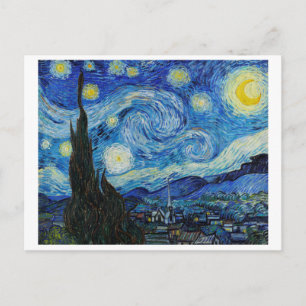 POSTAL "THE STARY NIGHT" 1889 DE VINCENT VAN GOGH