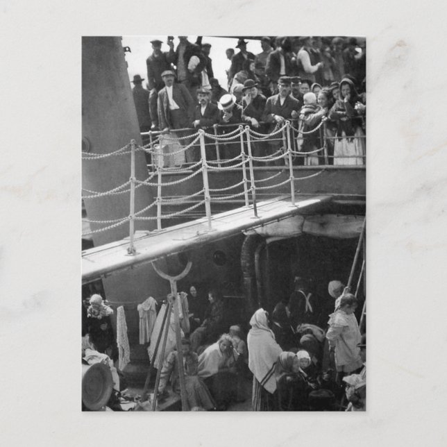 Postal The Steerage - Immigration Ship Vintage 1907 (Anverso)